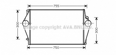 AVA QUALITY COOLING voa4136 -  Интеркулер